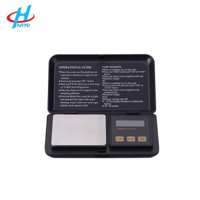 HY-A5001 digital mini 0.01g precision dialomd jewellery gold weighing carat pocket scale