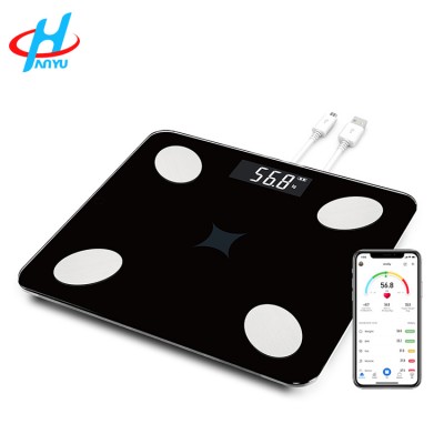 Bluetooth body fat scale bathroom scale with USB